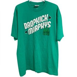 Vintage Dropkick Murphys It’s The End Of The Night Band T-Shirt Size XL Green